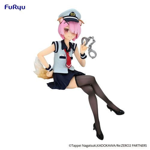 Re:Zero Starting Life in Another World Noodle Stopper Ram Police Officer Cap with Dog Ears
